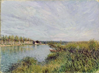 Pohled na Saint-Mammes, kolem roku 1880